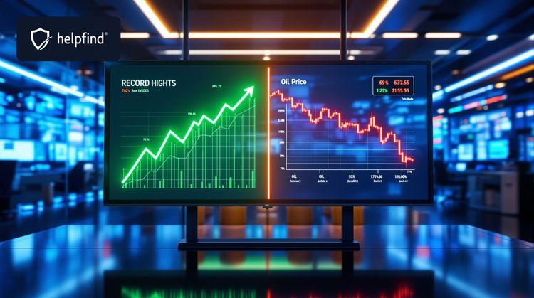 Wall Street bije rekordy ropa spada co oznacza dla inwestorów