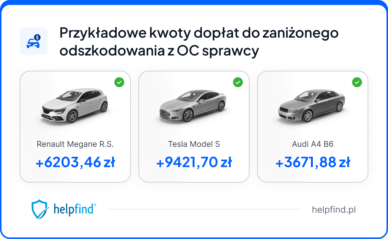 przykładowe zaniżenia odszkodowania z polisy OC sprawcy