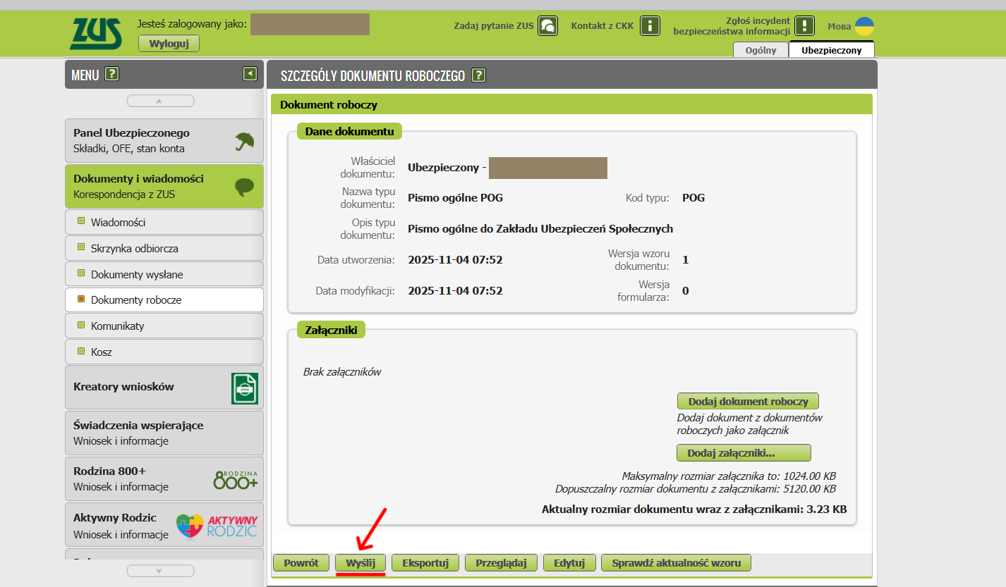 kopia decyzji o przyznaniu wcześniejszej emerytury